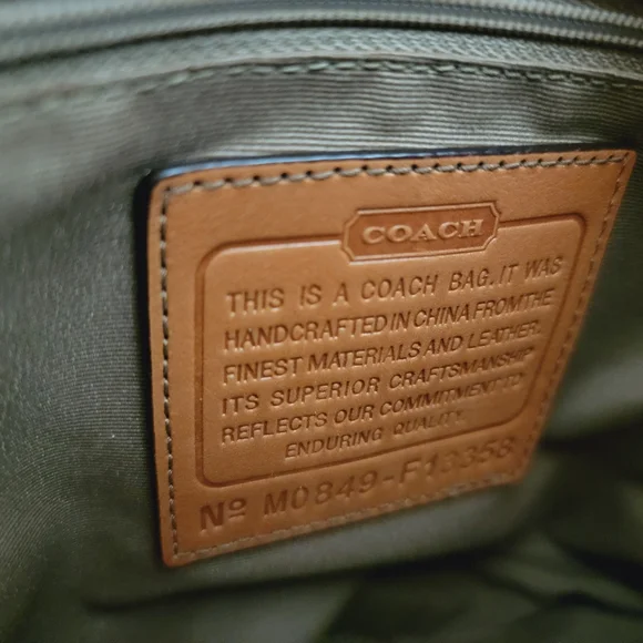 Coach Shoulder Bag bucket convertible crossbody bag Tan Vintage Style - Picture 12 of 12